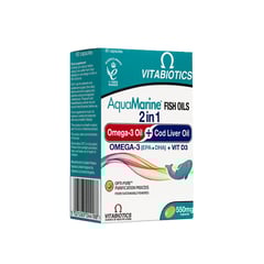 Aquamarine Omega 3 + cod liver 550 mg 60 Capsules