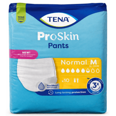 Tena Proskin Adult Pants Normal Medium 10 Pants
تينا بروسكن حفاضات كبار السن كلوت نورمال وسط 10 قطع