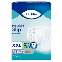 Tena Proskin Slip Bariatric Super Adult Diapers XXL 32 Diapers