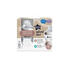 Tommee Natural Start Bottle 260 ml (2 Bottles)
تومى رضاعة ناتشورال ستارت 260 مل (عبوتين)