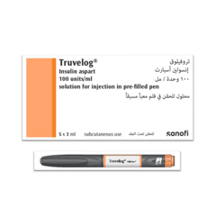 Truvelog insulin aspart 100 IU/Ml Pre-Filled 5 Pens