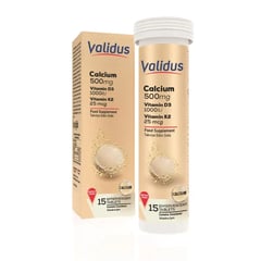 Validus Calcium+Vit-D3 & K2 15Eff.