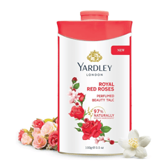 Yardley Perfumed Talc Royal Red Roses 250g
ياردلي بودرة تلك معطرة برائحة الورود الحمراء 250 جم