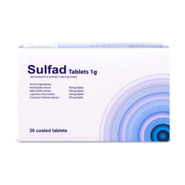 Sulfad صيدلية المتحدة l سلفاد 1 جم 30 قرص