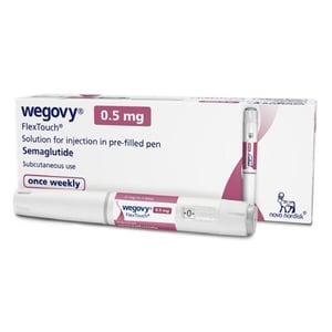 Wegovy 0.5 mg / 0.5 mL pre-filled pen Wegovy 0.5 mg / 0.5 mL pre-filled pen