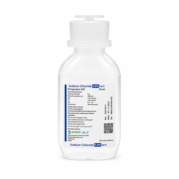 0.9 Sodium Chloride Sterile Injection 50 ml