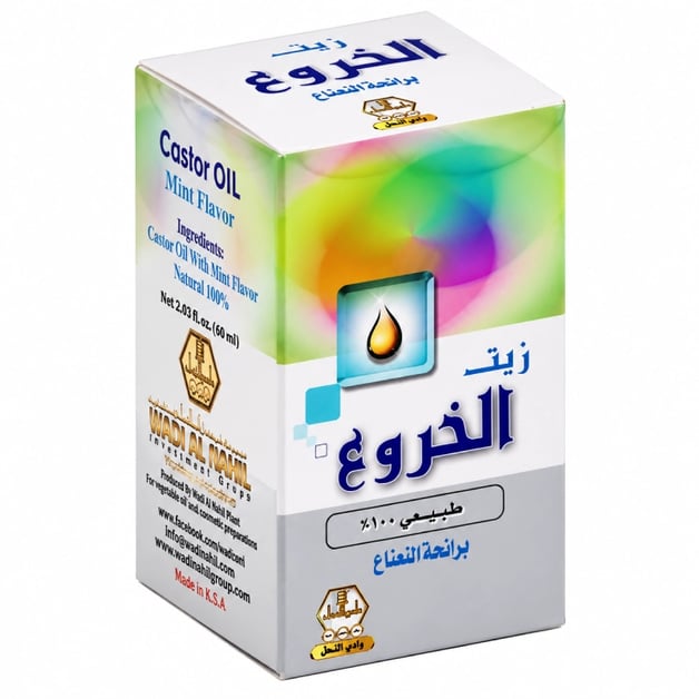 Wadi Al Nahil Castor Oil Mint 60 ml