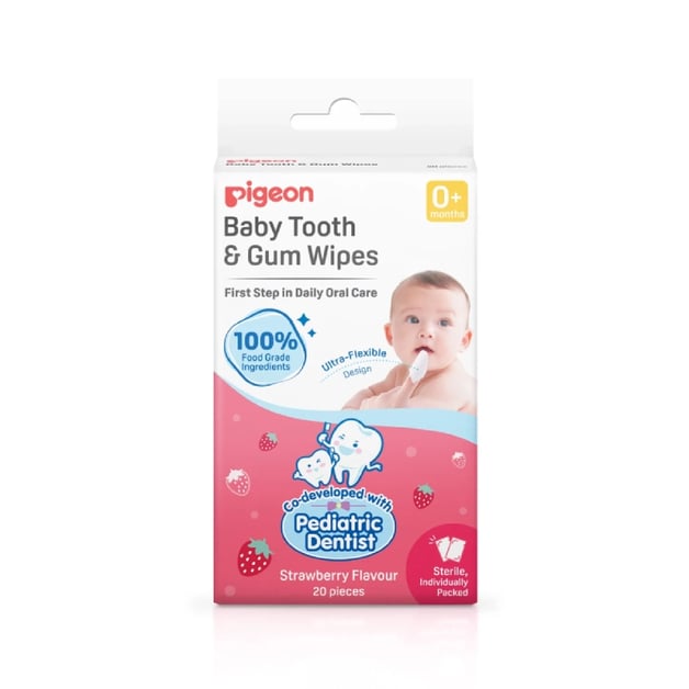 Pigeon Baby Tooth & Gum Wipe Strawberry 20'S