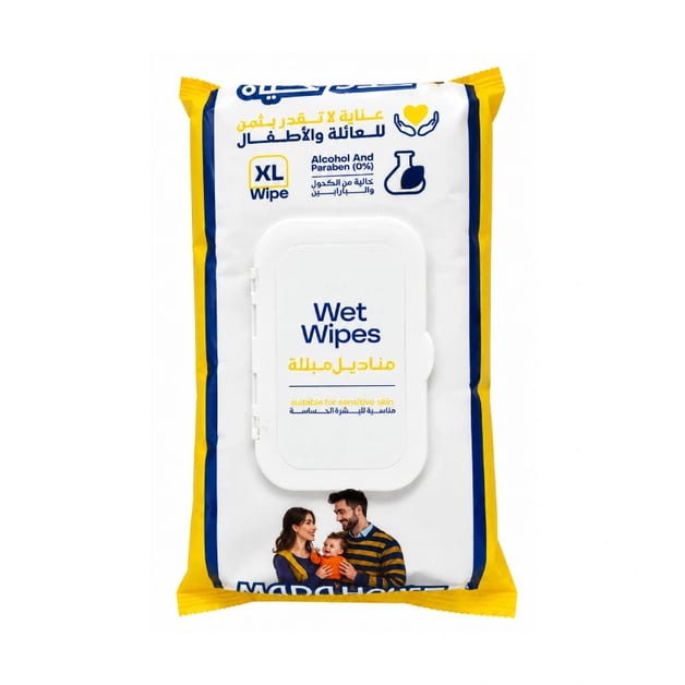 Mada Hayat Aloe Vera & Chamomile For Family & Kids 72 Wipes