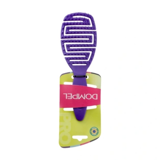 Dompel Silicone Brush All Hair Types Purple
