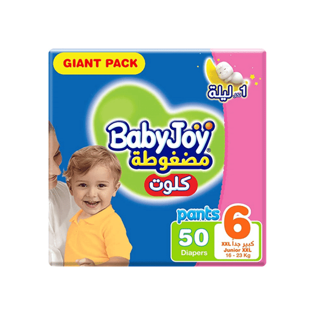 Baby Joy Compressed Pants Junior XXL (6) 16-23 Kg Giant Pack 50 Pants