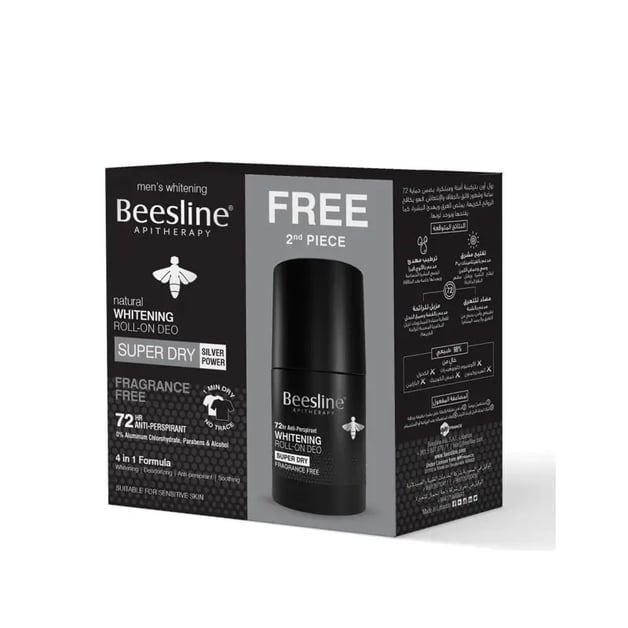 Beesline Roll-On for Men Fresh Silver 50Ml (1+1)