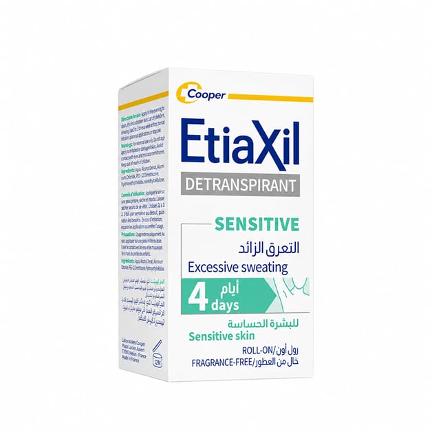 Etiaxil Detranspirant Roll On Effectiveness 4 days For Sensitive Skin 15 ml