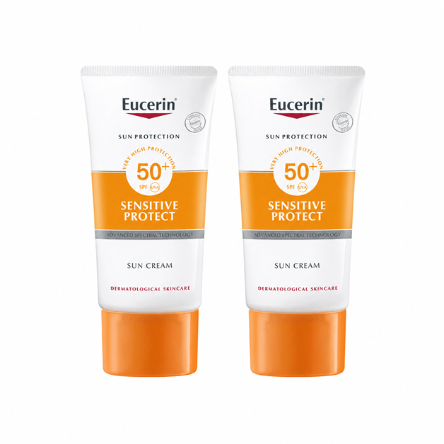 Eucerin Sun Cream Sensitive Protect SPF50+ - 50 ml (1+1 Free)