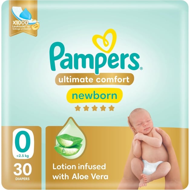 Pampers Premium Care (0) Newborn 2.5 Kg 30 Diapers