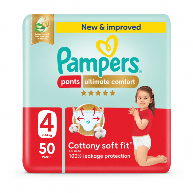 Pampers Premium Care Pants (4) 9-14 Kg 50 Diapers