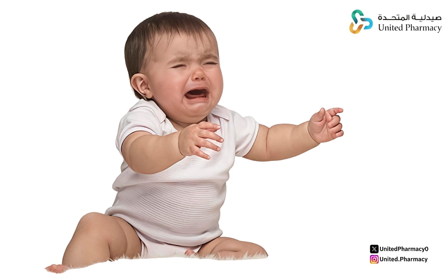 بكاء الرضيع بدون سبب