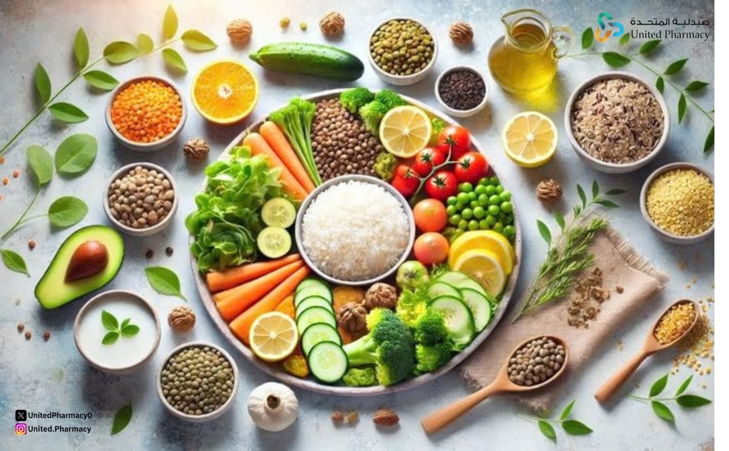 مكونات الغذاء المتوازن