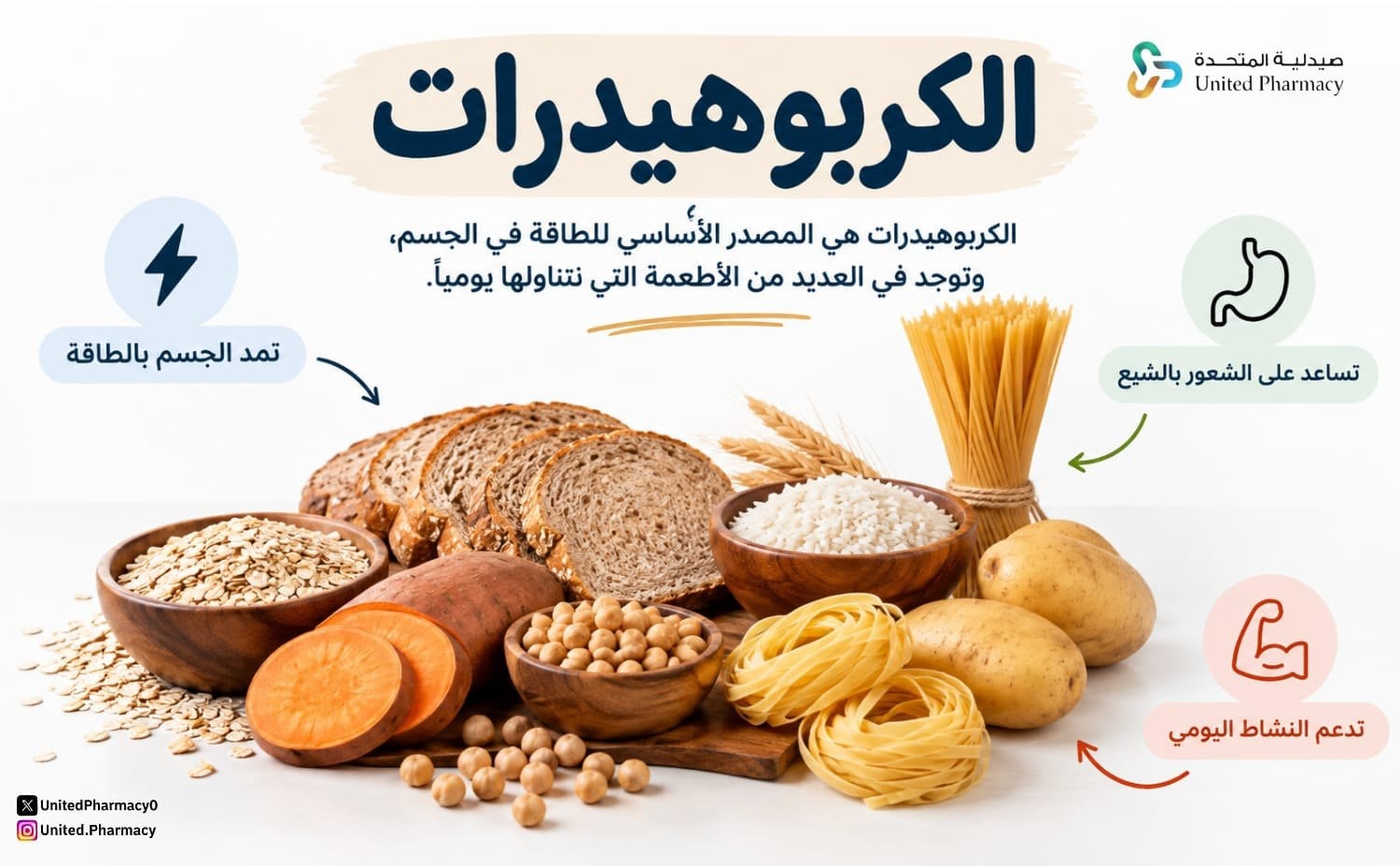 فوائد الكربوهيدرات