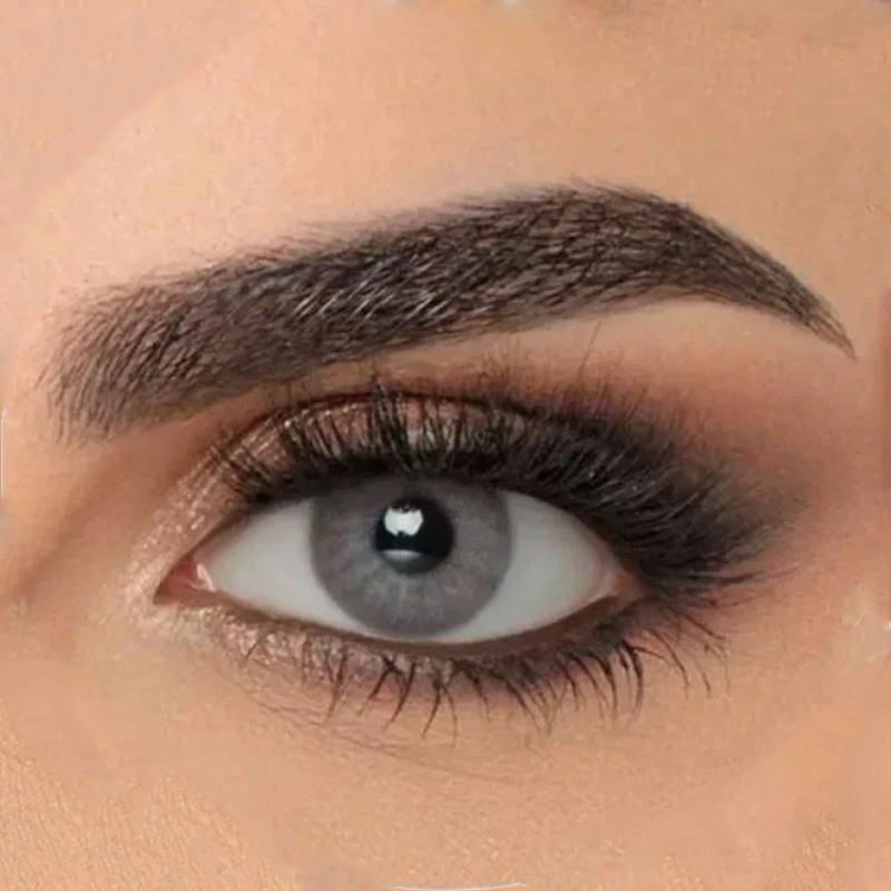 عدسات ثري دي الشهرية لون رمادي غامق