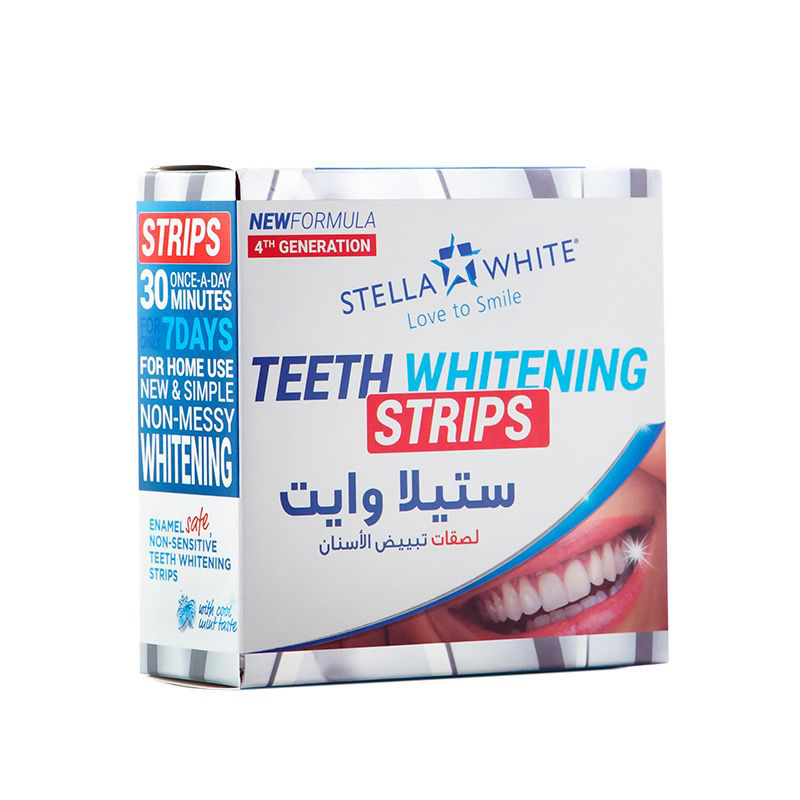 ستيلا وايت شرائط مبيضة للاسنان ستيلا وايت 28 قطع