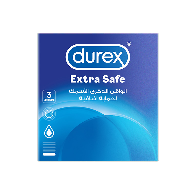ديوريكس واقي ذكري حماية اضافية 3 قطع