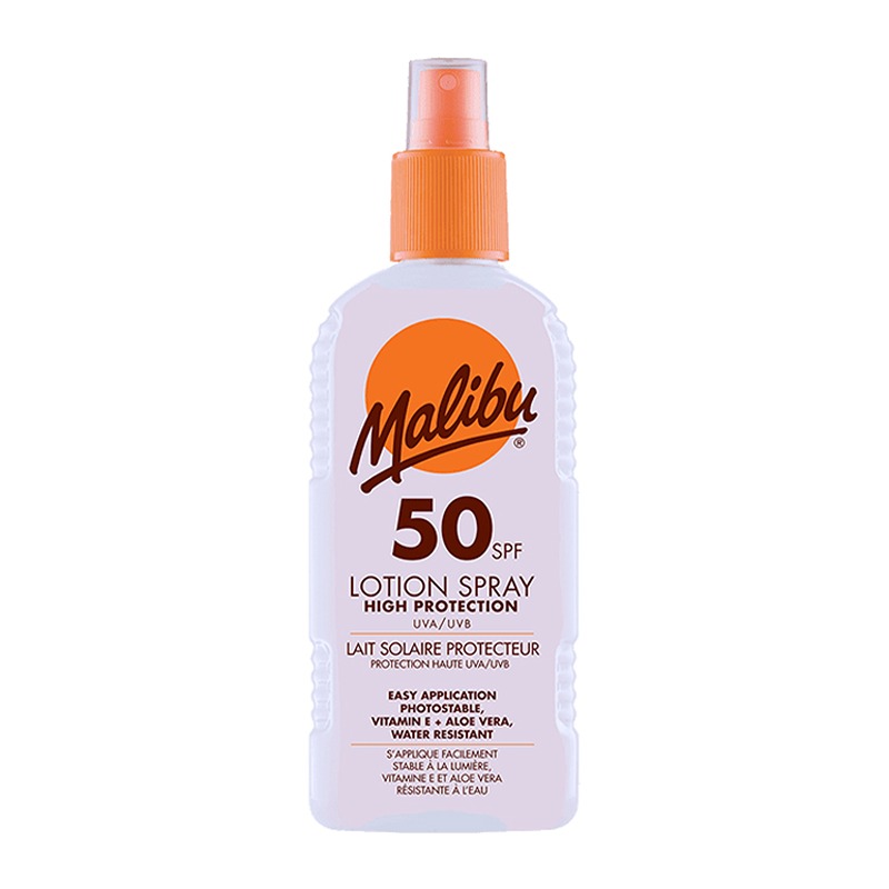 لوشن بخاخ ماليبو الواقي من الشمس SPF50 ( 200 مل )