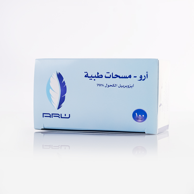 مسحات كحول ارو (100 حبة)